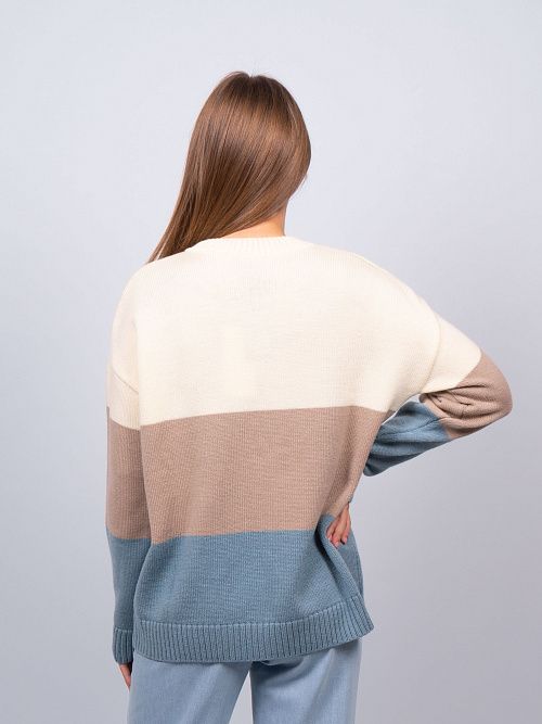 EB30121 Джемпер женский серо-голубой VERY NEAT 