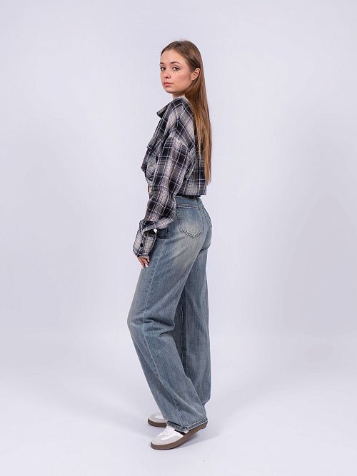 20331 Джинсы женские голубой NAVI  