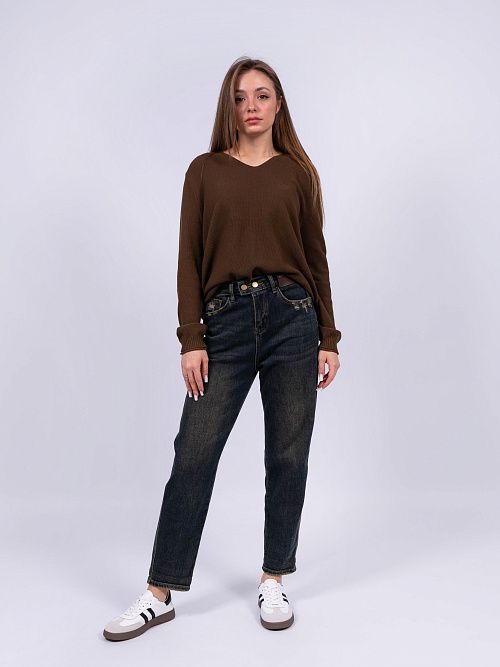 12033 Джинсы женские темно-синие NAVI  