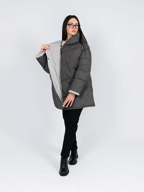 78157/4 Пальто женское зеленый Baimuni 