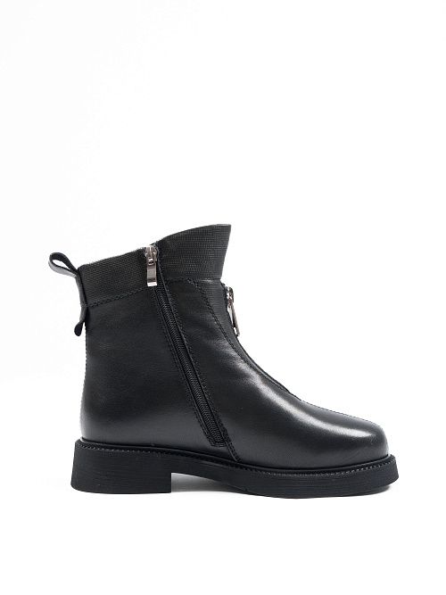 JA005-K08-P1213M Ботинки женские натуральная кожа черный 365 