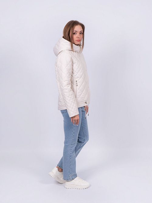 5268-003 Куртка женская молочный ICEBEAR 