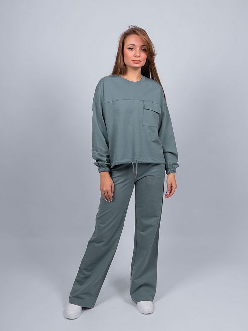 EBT3158 Джемпер женский изумрудный VERY NEAT 