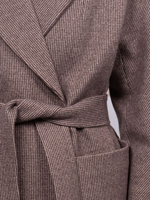 KR-293-МЗ-т.кор Пальто женское темно-коричневый 365 