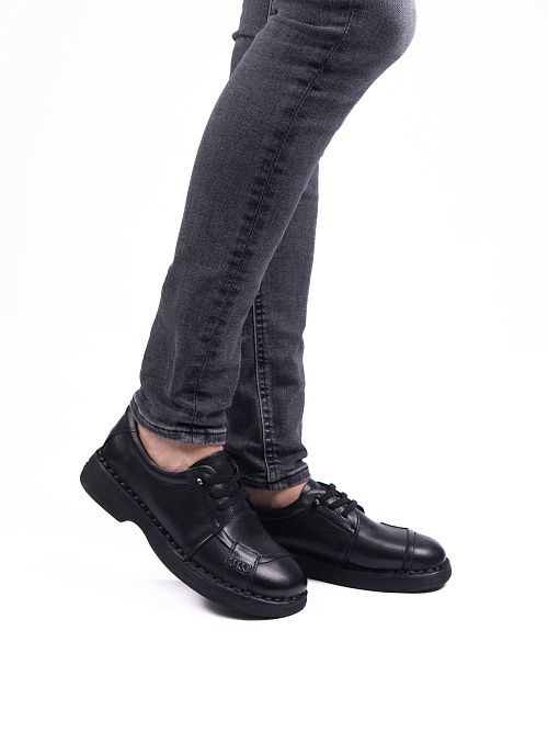 V8A80147-1 Туфли женские натуральная кожа черный 365 