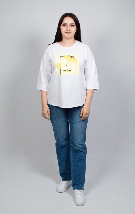 Рокфорд Блузка женская белый ZAR STYLE 