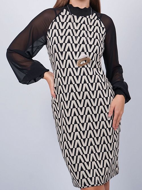 344058872 Платье женское черный PHARDI 