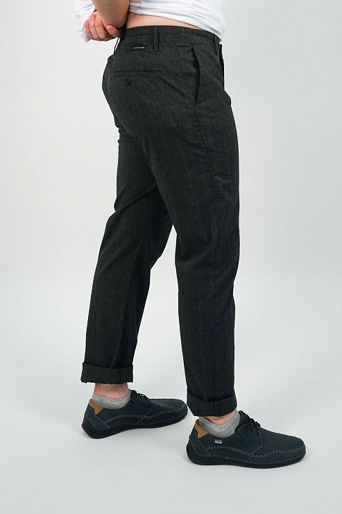 805-2064.E327.Y002.L.S0401 Брюки чинос мужские черный LUXOR 