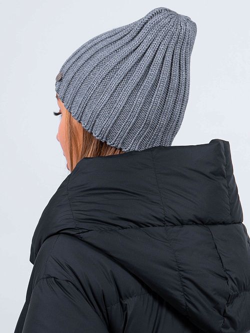 ЛАЙКА Шапка женская темно-серый ELITE LINE 