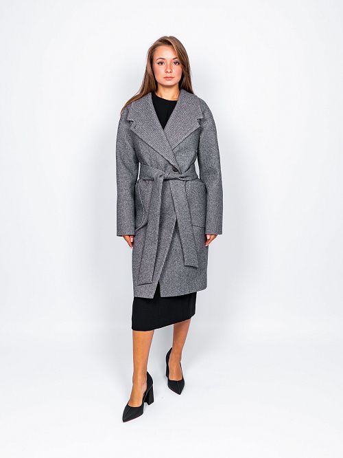 KR-171-МЗ-сер Пальто женское серый 365 