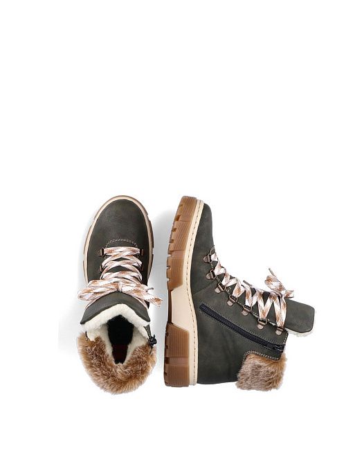 X8647/54 Ботинки женские зеленый Rieker 