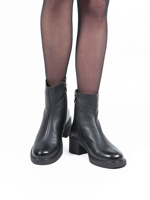 JA247-M402-1ZM Ботинки женские натуральная кожа черный 365 