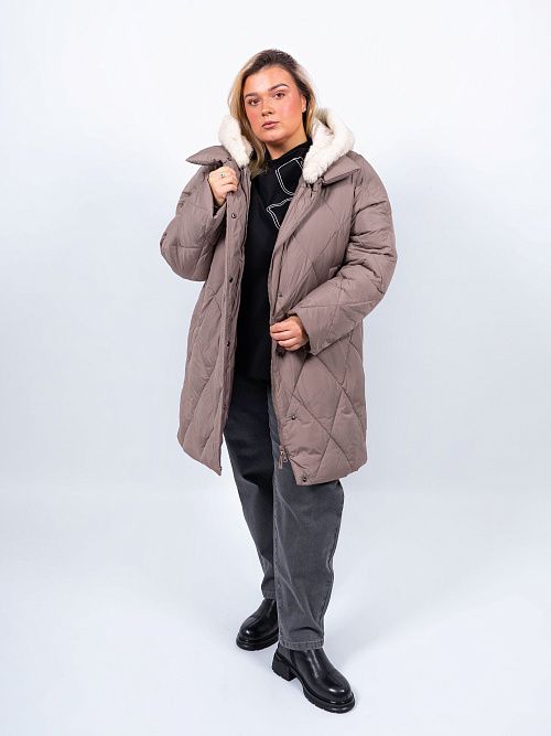GWD4670I-G154 Куртка женская коричневый ICEbear 