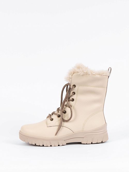 U496-031 Ботинки женские молочный Baden 