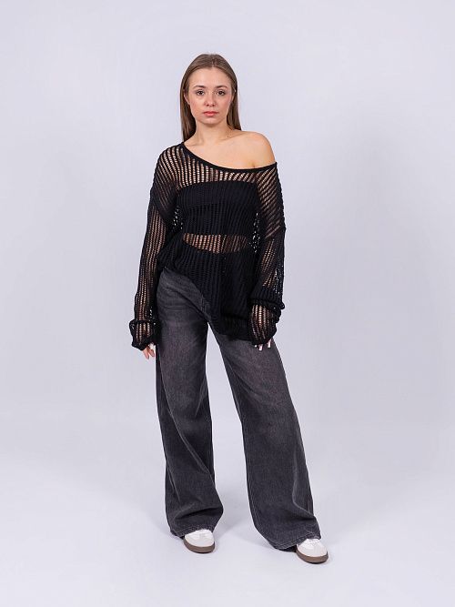 3510 Джемпер женский черный NAVI  