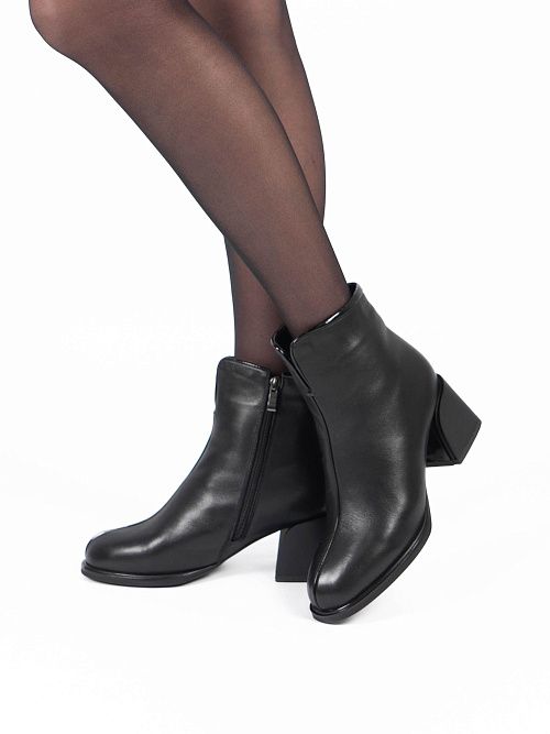 VE306-Q601-1M Ботинки женские натуральная кожа черный 365 