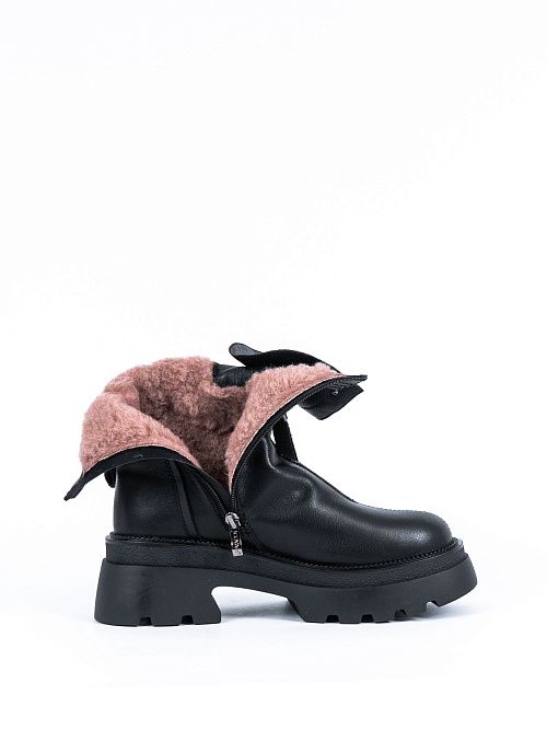 MDW24-HCLM3-029-1(L) Ботинки женские черный Covani 