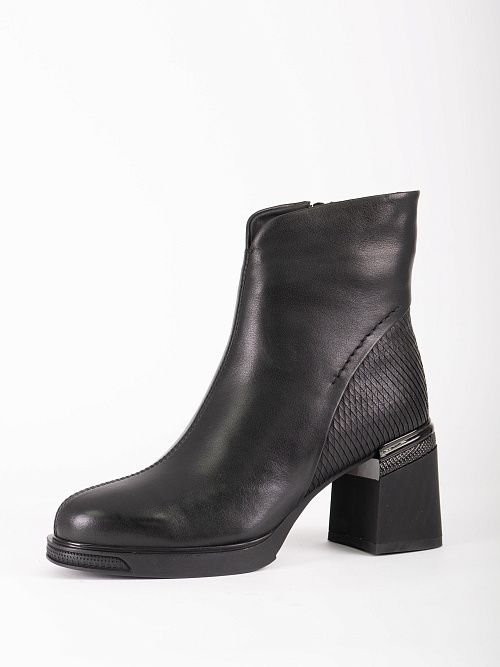 JA325-X121-P8008M Ботинки женские натуральная кожа черный 365 