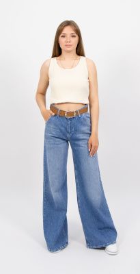010110 Джинсы женские синий EURO FASHION