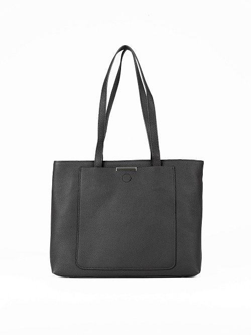 117-395-11-4 Сумка женская натуральная кожа черный Portofiano 