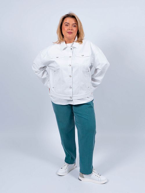 41-100036-1636-01 Деми куртка женская белый КЛЮКVА 