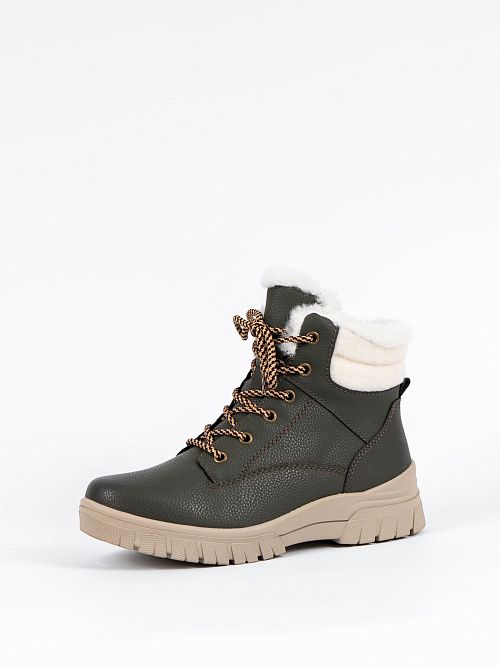 U496-020 Ботинки женские зеленый Baden 