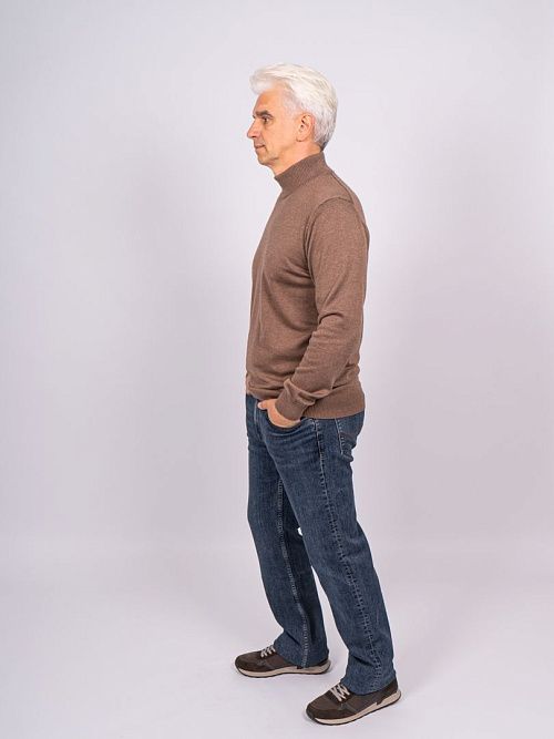 823-0606.O019.Y001.L.C0271 Водолазка мужская коричневый LUXOR 