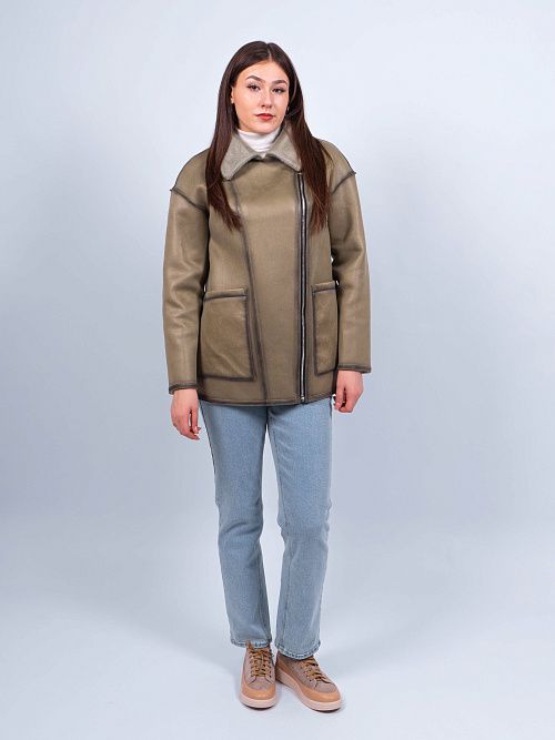 W9586/1 Дубленка женская Baimuni 