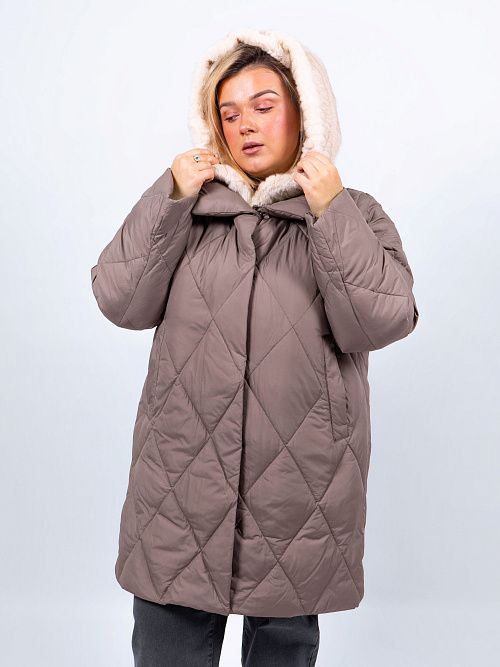 GWD4670I-G154 Куртка женская коричневый ICEbear 