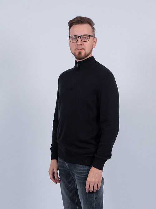 823-0609.O019.Y001.L.S0401 Джемпер мужской черный LUXOR 