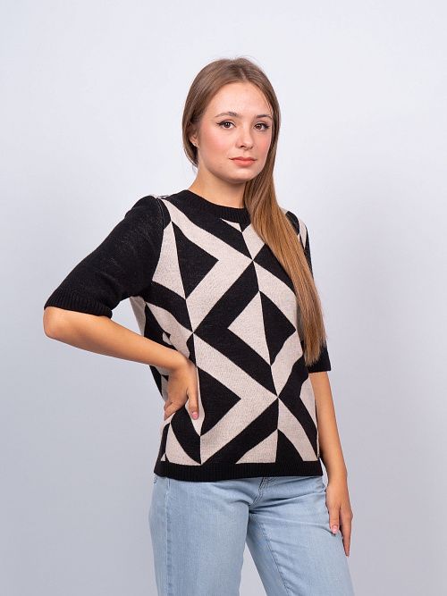 EB30098 Джемпер женский черный VERY NEAT 