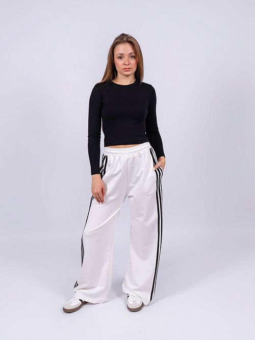 4602 Брюки спортивные женские белый GIRL 