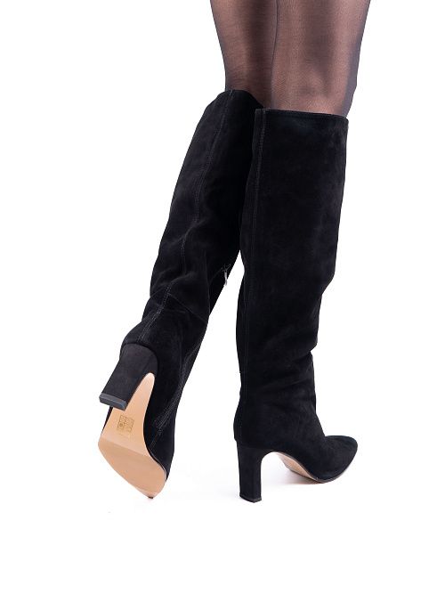 NE007D-H555-2 Сапоги женские натуральная кожа черный 365 