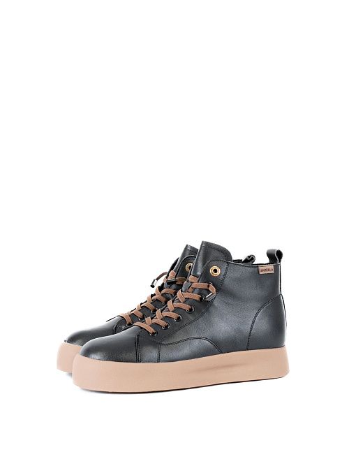 XUS-52069-5A-KF Ботинки женские натуральная кожа черный Madella 