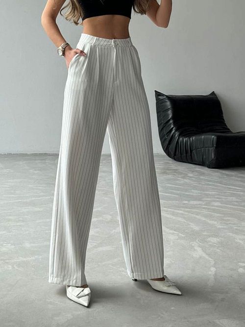 4096 Брюки женские белый GIRL 