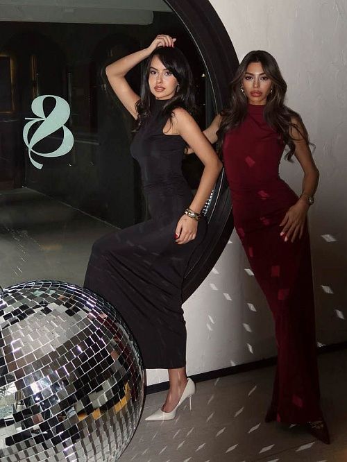 7443 Платье женское черный  GIRL 