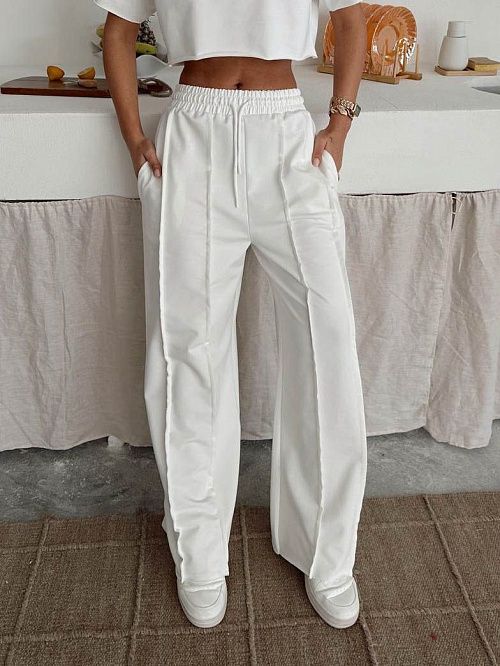 4614 Брюки женские белый GIRL 