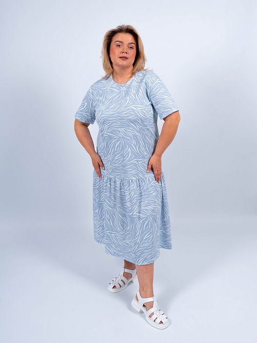 ЕВТ5041/ Платье женское голубой VERY NEAT 