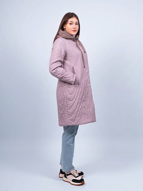 9293/1 Пальто утепленное женское розовый ILAMONER 