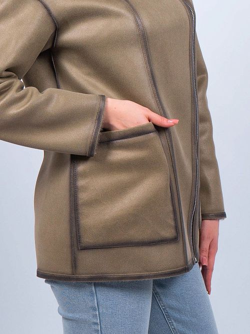 W9586/1 Дубленка женская Baimuni 