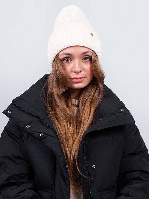 НЕЛЛИ Шапка женская белый ELITE LINE 