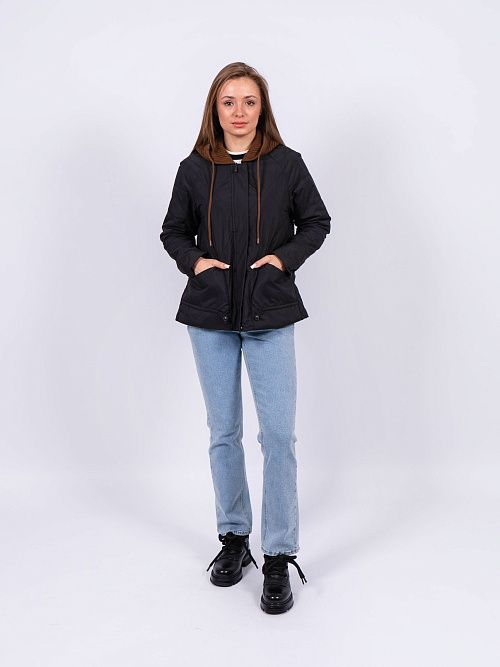 5233-901 Куртка женская черный ICEBEAR 