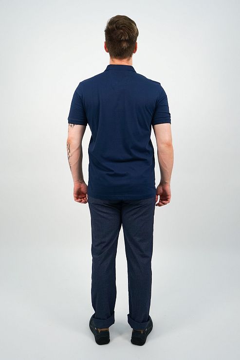 821-1158.O455.Y000.L.B0301 Поло мужская синий LUXOR 