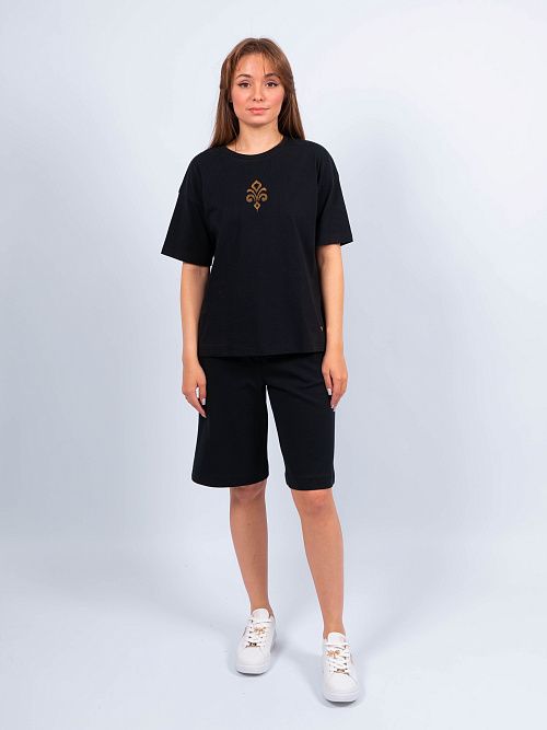 ЕВТ4078 Шорты женские черный VERY NEAT 