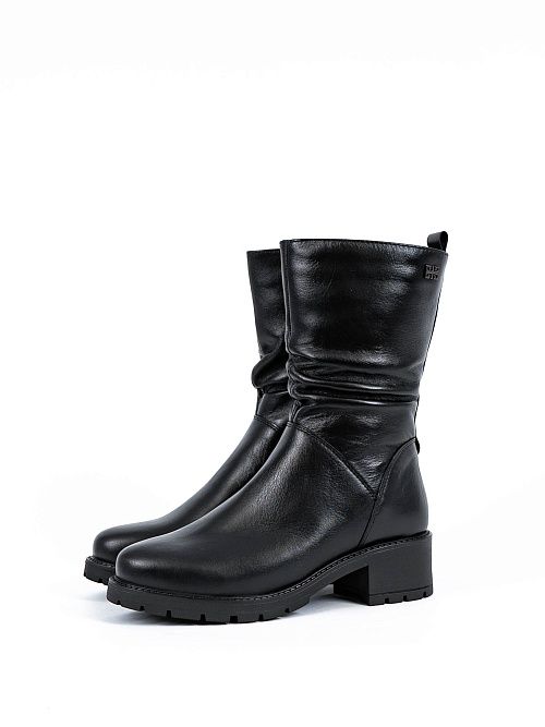 F4F2 5R907-02W08 Полусапоги женские черный Francesco Donni 