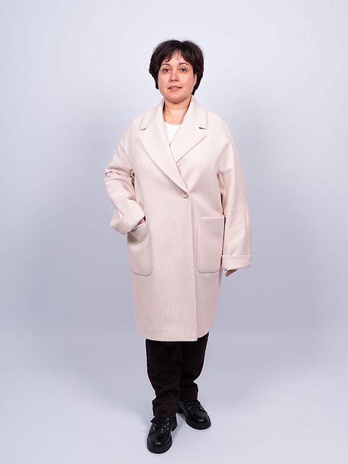 KR-293B-Мал.звезда Пальто женское светло-бежевый Sempati 