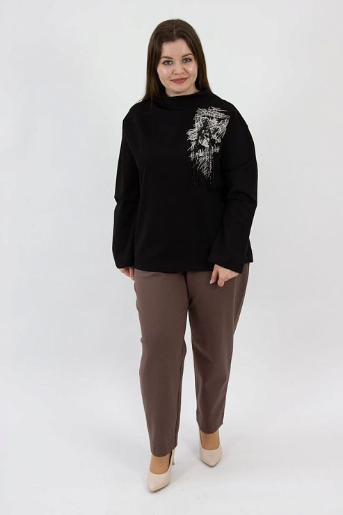 K239246/K232049 Кофта женская черный MIRA MIA 