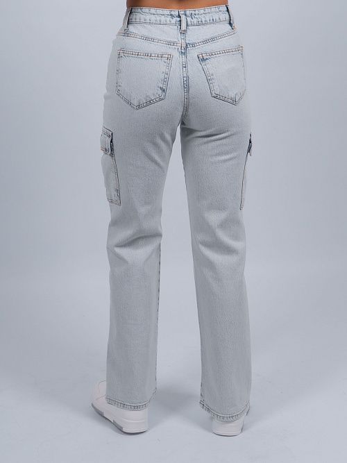 52-2-1 Джинсы женские голубой EFIR 